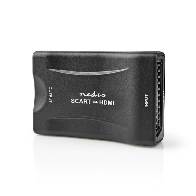 Nedis Scart naar HDMI converter - voeding via USB / zwart