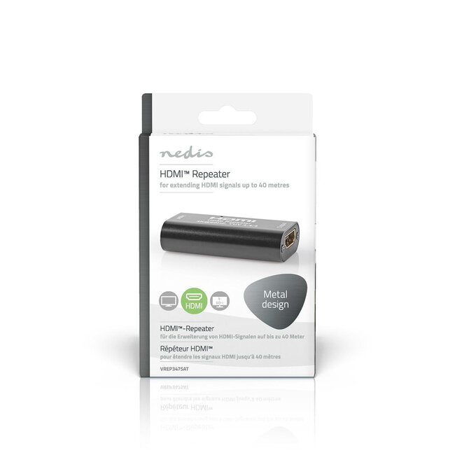 Nedis HDMI repeater - versie 2.0 (4K 60Hz HDR) - tot 20m