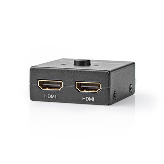 Nedis Nedis bi-directionele HDMI schakelaar 2 naar 1 / 1 naar 2 - HDMI2.0 (4K 60Hz + HDR) / zwart