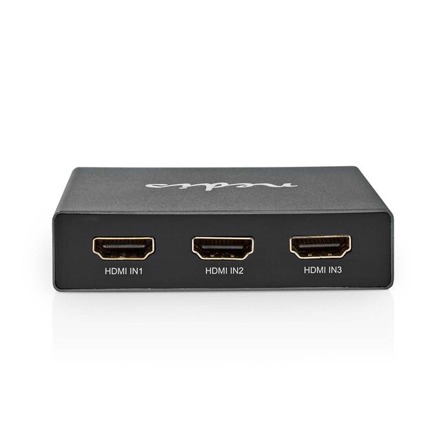 Nedis HDMI schakelaar 3 naar 1 met afstandsbediening - HDMI2.1 (8K 60Hz + HDR) / zwart