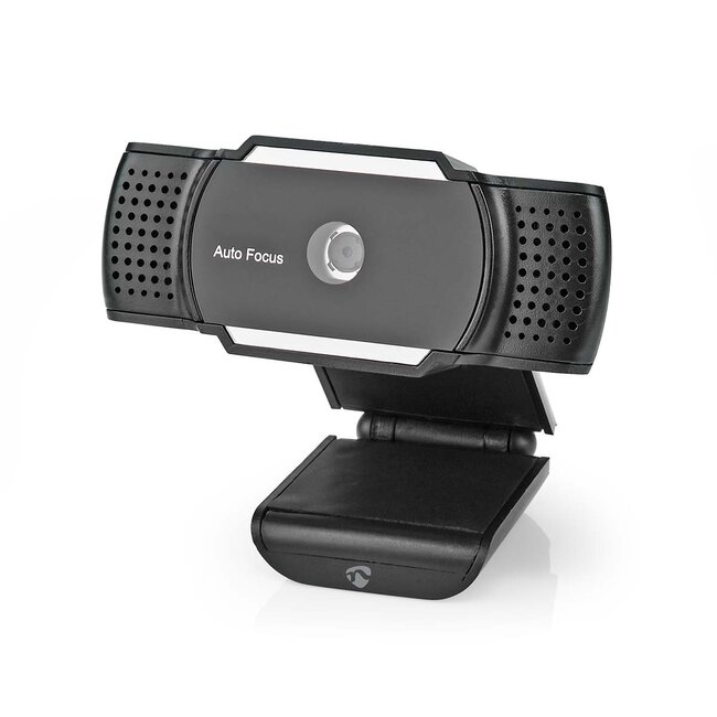 Nedis USB webcam met microfoon en klem/standaard - 2K Quad HD / zwart - 1,5 meter