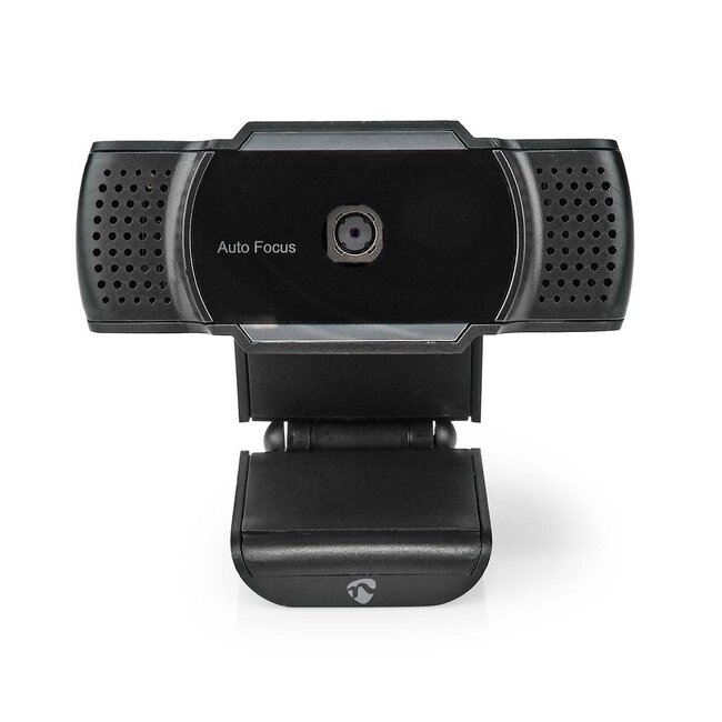 Nedis USB webcam met microfoon en klem/standaard - 2K Quad HD / zwart - 1,5 meter