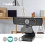 Nedis USB webcam met microfoon en klem/standaard - 4K Ultra HD / zwart - 1,4 meter