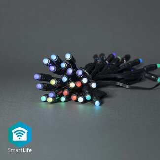 Nedis Nedis SmartLife Wi-Fi decoratieve LED-feestverlichting - 10,8m - 48 LED's / full-color