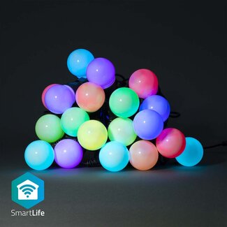Nedis Nedis SmartLife Wi-Fi decoratieve LED-feestverlichting (grote bollen) - 10m - 20 LED's / full-color