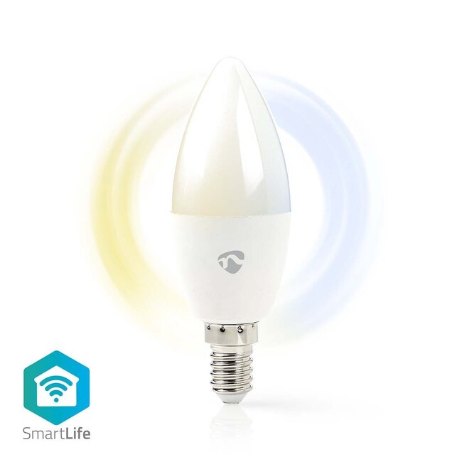 Nedis SmartLife Wi-Fi LED-lamp - E14 fitting - C37 vorm / warm-wit tot koud-wit