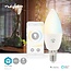 Nedis SmartLife Wi-Fi LED-lamp - E14 fitting - C37 vorm / warm-wit tot koud-wit