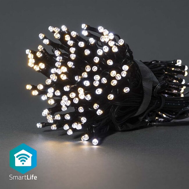 Nedis SmartLife Wi-Fi decoratief LED-lichtsnoer - 10m - 100 LED's / warm-wit tot koud-wit