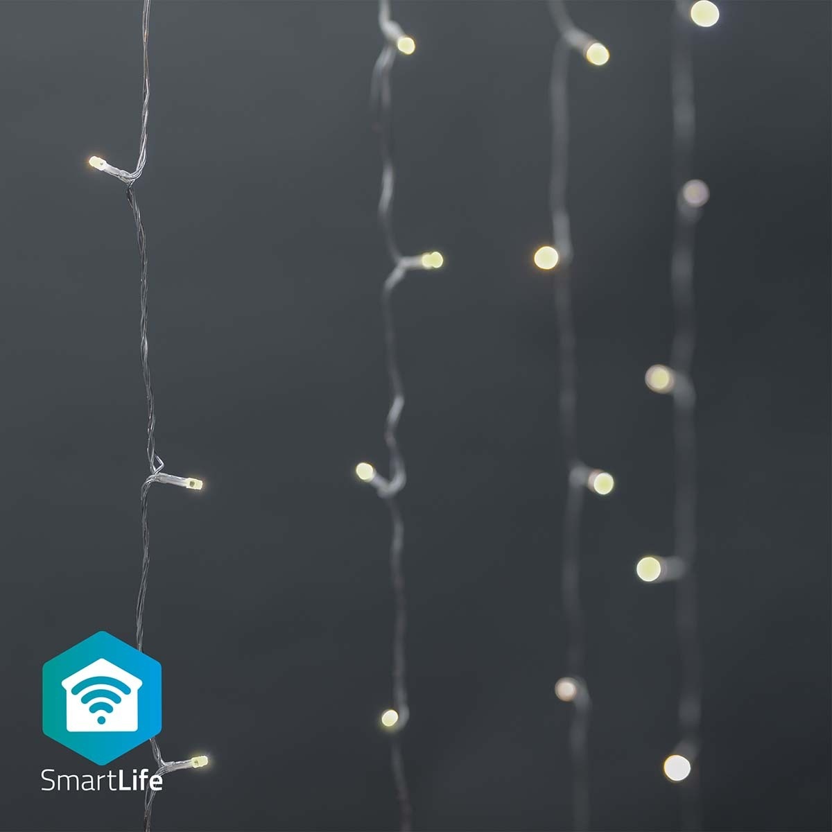 Nedis SmartLife Decoratieve LED-gordijn Android/iOS 3 meter | 200 RGB LED&apos;s