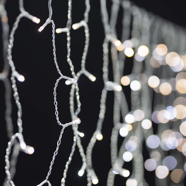 Nedis SmartLife Wi-Fi decoratief LED-lichtgordijn - 10x 3m - 200 LED's / warm-wit