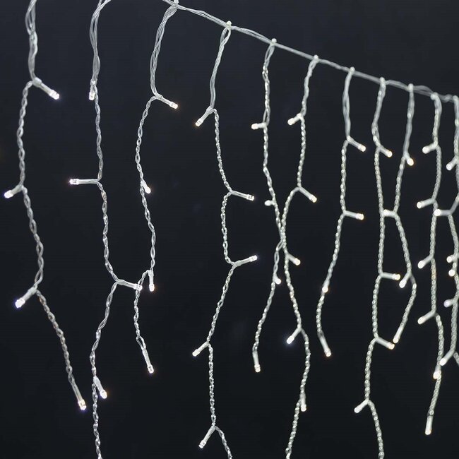 Nedis SmartLife Wi-Fi decoratief LED-ijspegelgordijn - 80x 0,4m/0,6m - 400 LED's / koud-wit