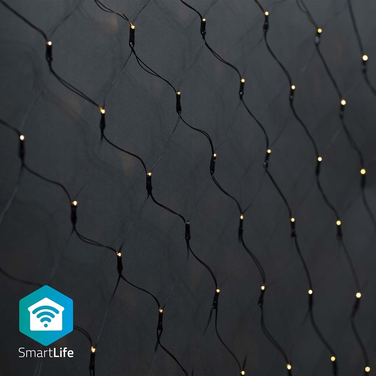 Nedis SmartLife Decoratieve LED iOS/Android 3x2 meter 280 LED&apos;s warm wit