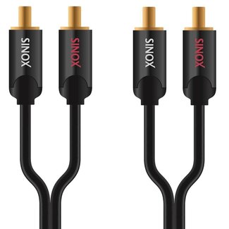 Sinox Sinox SHD Ultra Tulp stereo audio kabel - 0,75 meter