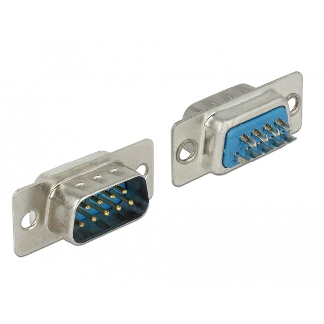 Delock Connector D-Sub 9 pin male soldering version