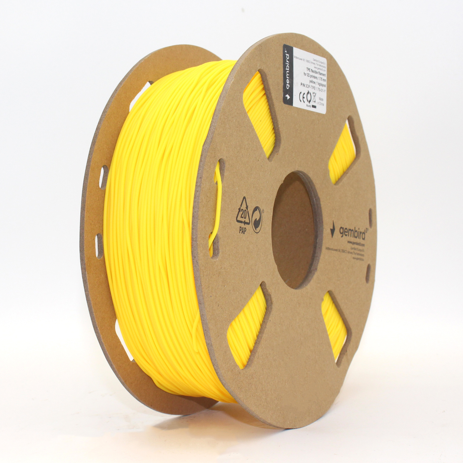 TPE flexibel Geel, 1.75 mm, 1 kg