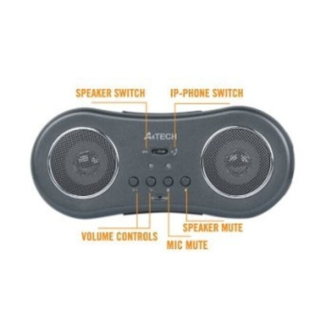 USB stereo speaker with Skype function