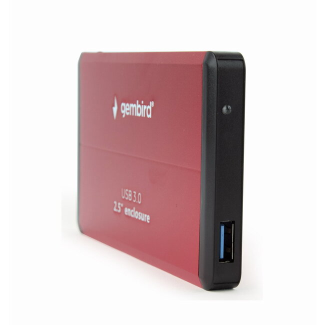 Externe HDD behuizing 2.5' SATA USB3.0 rood