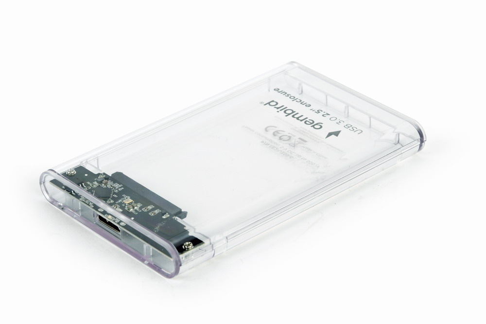 Gembird EE2-U3S9-6 behuizing voor opslagstations 2.5 HDD-behuizing Transparant