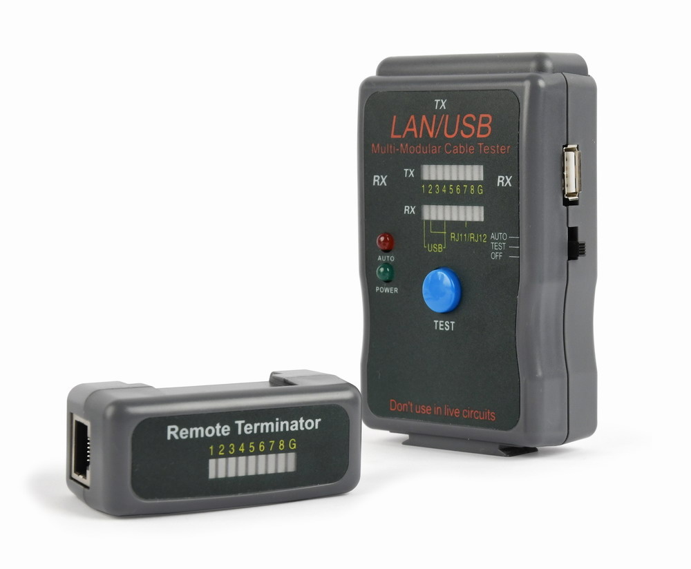 CablExpert NCT-2 - Kabeltester voor RJ11, RJ45 & USB