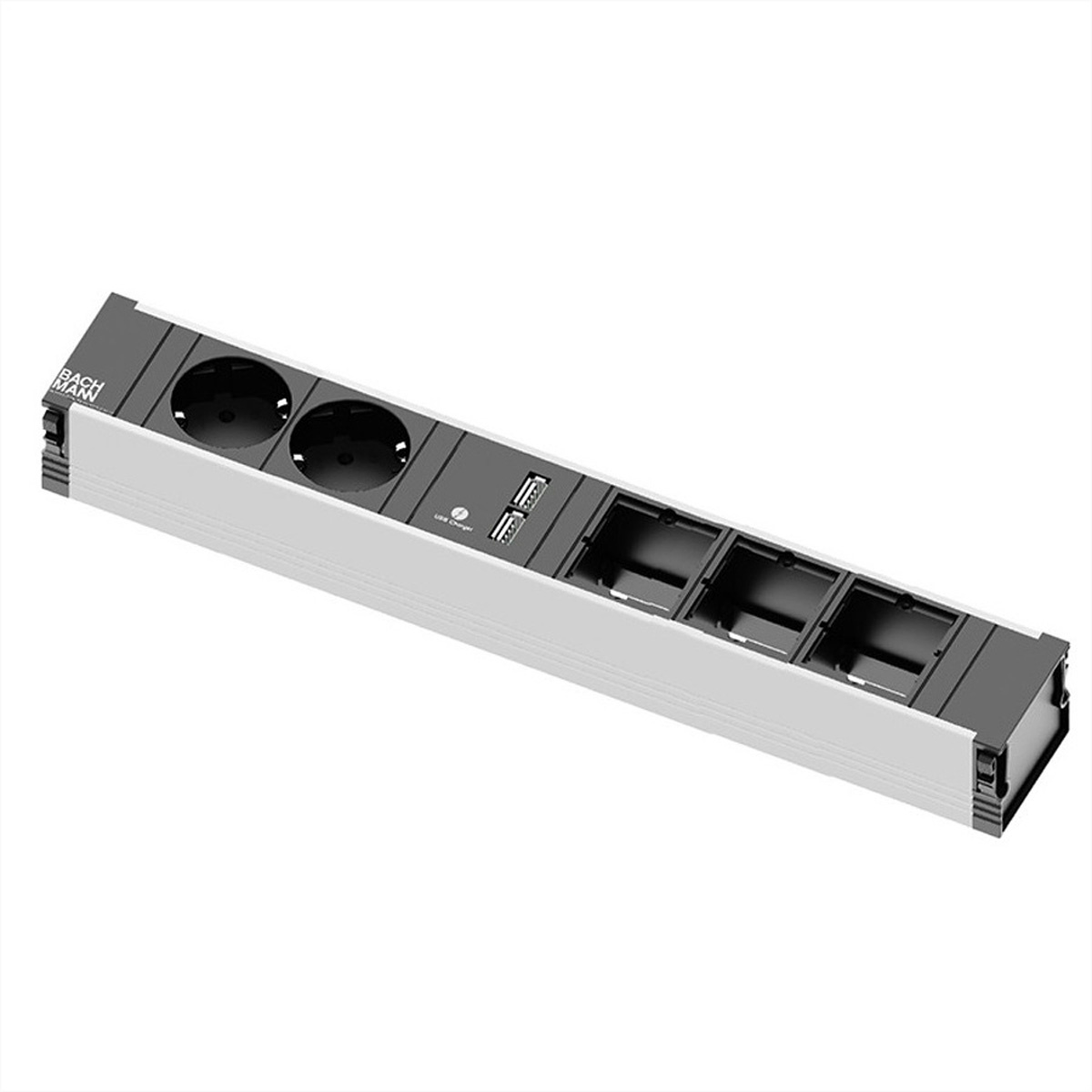912.0168 - Socket outlet strip aluminium 912.0168