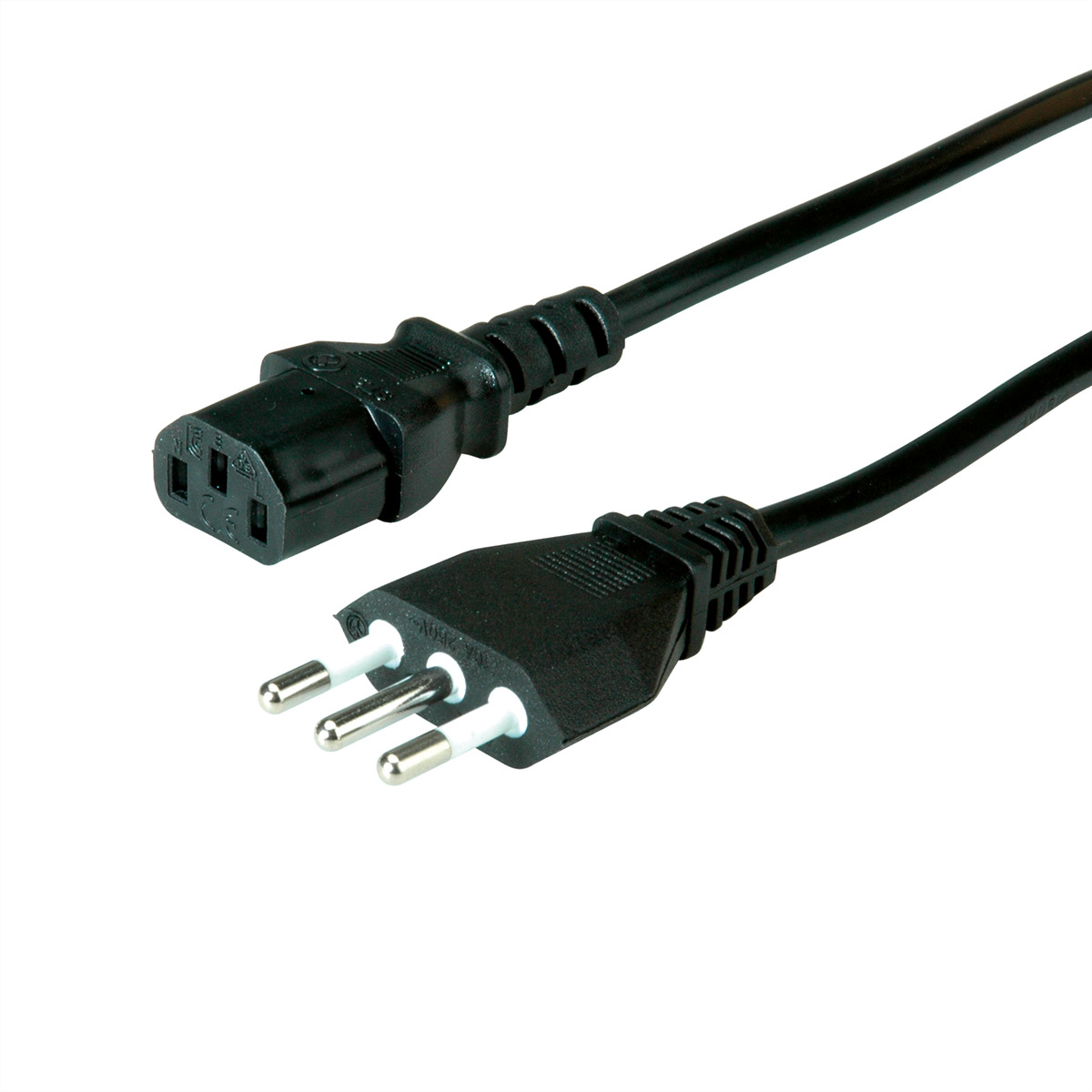 Roline Value 19.99.2072. Snoerlengte: 1,8 m, Aansluiting 1: CEI 23-50, Aansluiting 2: IEC 320