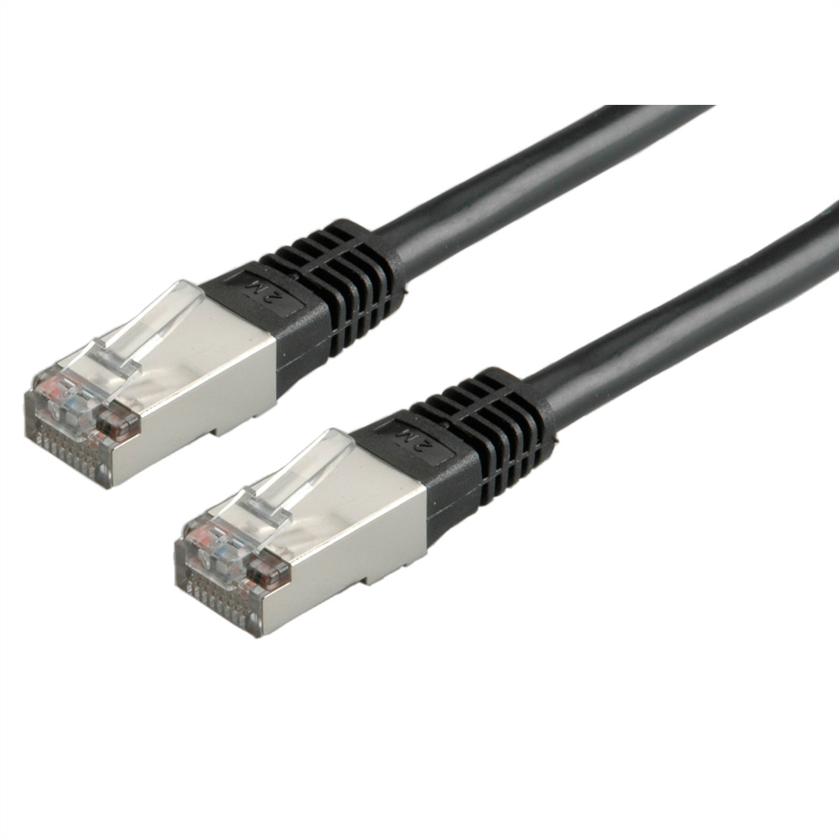 Roline ROLINE S/FTP-Patchkabel Kat.5e, schwarz, 3m. Snoerlengte: 3 m, Kabel standaard: Cat5e, Kabelafscherming: SF/UTP (S-FTP), Aansluiting 1: RJ-45, Aansluiting 2: RJ-45