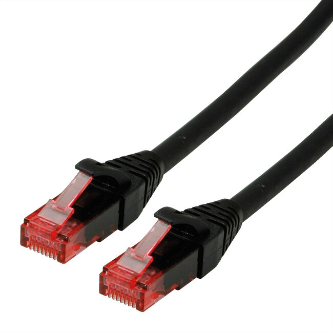 ROLINE Patchkabel Cat.6 UTP, Component Level, LSOH, zwart, 0,3 m