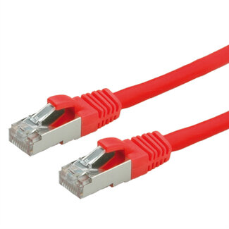 Value VALUE Patchkabel Cat.6 (Class E) S/FTP (PiMF), LS0H, rood, 7 m