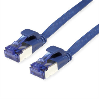 Value VALUE FTP patchkabel, Cat.6A (Class EA), extra plat, blauw, 3 m