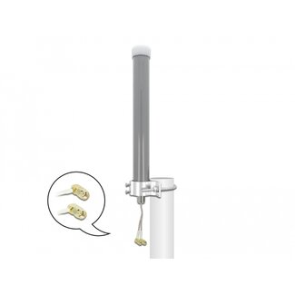 DeLOCK Delock Multiband LTE WLAN 2.4 GHz Antenna 1 x SMA plug 1 x RP-SMA plug 2 - 3 dBi 2 x 20 cm RG-178 omnidirectional outdoor grey