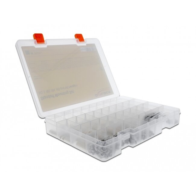 Delock Standoff Mounting Set M2.5, M3, M4, M5 and M6 hexagon 362 pieces