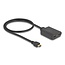 Delock HDMI Splitter 1 x HDMI in to 2 x HDMI out 4K 60 Hz with downscaler