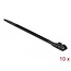 Delock Cable Tie with Double Locking L 190 x W 9 mm black 10 pieces