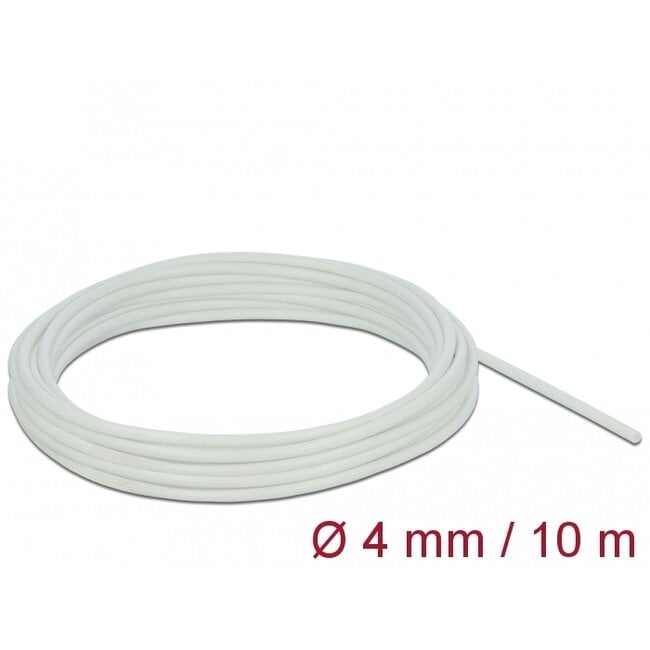 Delock Fiberglass Sleeving 10 m x 4 mm white