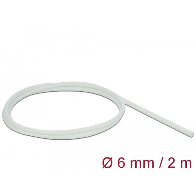 Delock Fiberglass Sleeving 2 m x 6 mm white
