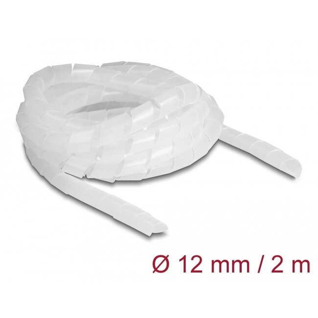 Delock Spiral Hose flexible 2 m x 12 mm transparent