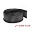 Delock Braided Sleeving with Hook-and-Loop Fastener 5 m x 19 mm black