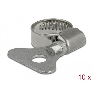 DeLOCK Delock Butterfly Hose Clamp 13 - 19 mm 10 pieces metal
