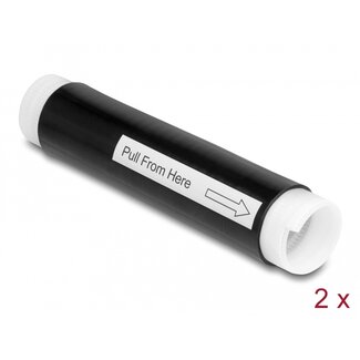 DeLOCK Delock Cold Shrink Tube 25 mm x 130 mm 2 pcs black