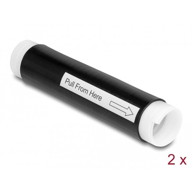 Delock Cold Shrink Tube 25 mm x 130 mm 2 pcs black