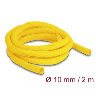 DeLOCK Delock Woven Sleeve self-closing heat-resistant 2 m x 10 mm yellow