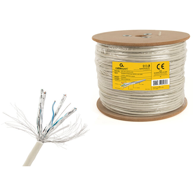 CAT6A SSTP kabel LSZH stug 305 meter