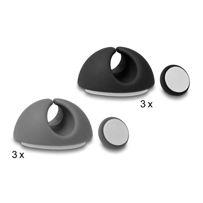 Delock Cable holder set 6 pieces