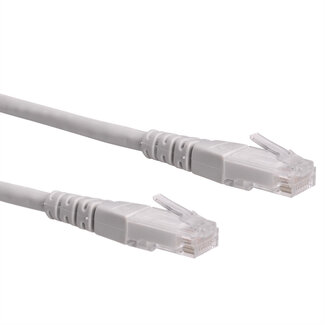 Roline ROLINE Patchkabel Cat.6 UTP (Class E), grijs, 0,3 m