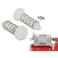 Delock Snap Rivet for heat sink - set 10 pieces white