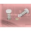 Delock Snap Rivet for heat sink - set 10 pieces white