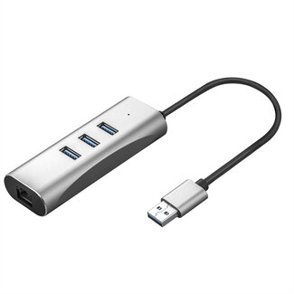 Value VALUE USB 3.2 Gen 1 naar Gigabit Ethernet Converter + 3 poorts USB hub