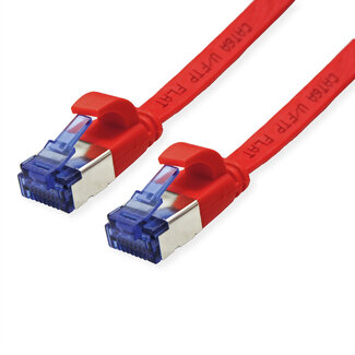 Value VALUE FTP patchkabel, Cat.6A (Class EA), extra plat, rood, 1 m