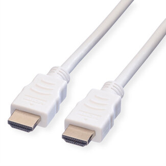 Value VALUE HDMI High Speed Cable met Ethernet M-M, wit, 7,5 m