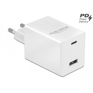 DeLOCK Delock USB Charger USB Type-C™ PD 3.0 and USB Type-A with 48 W